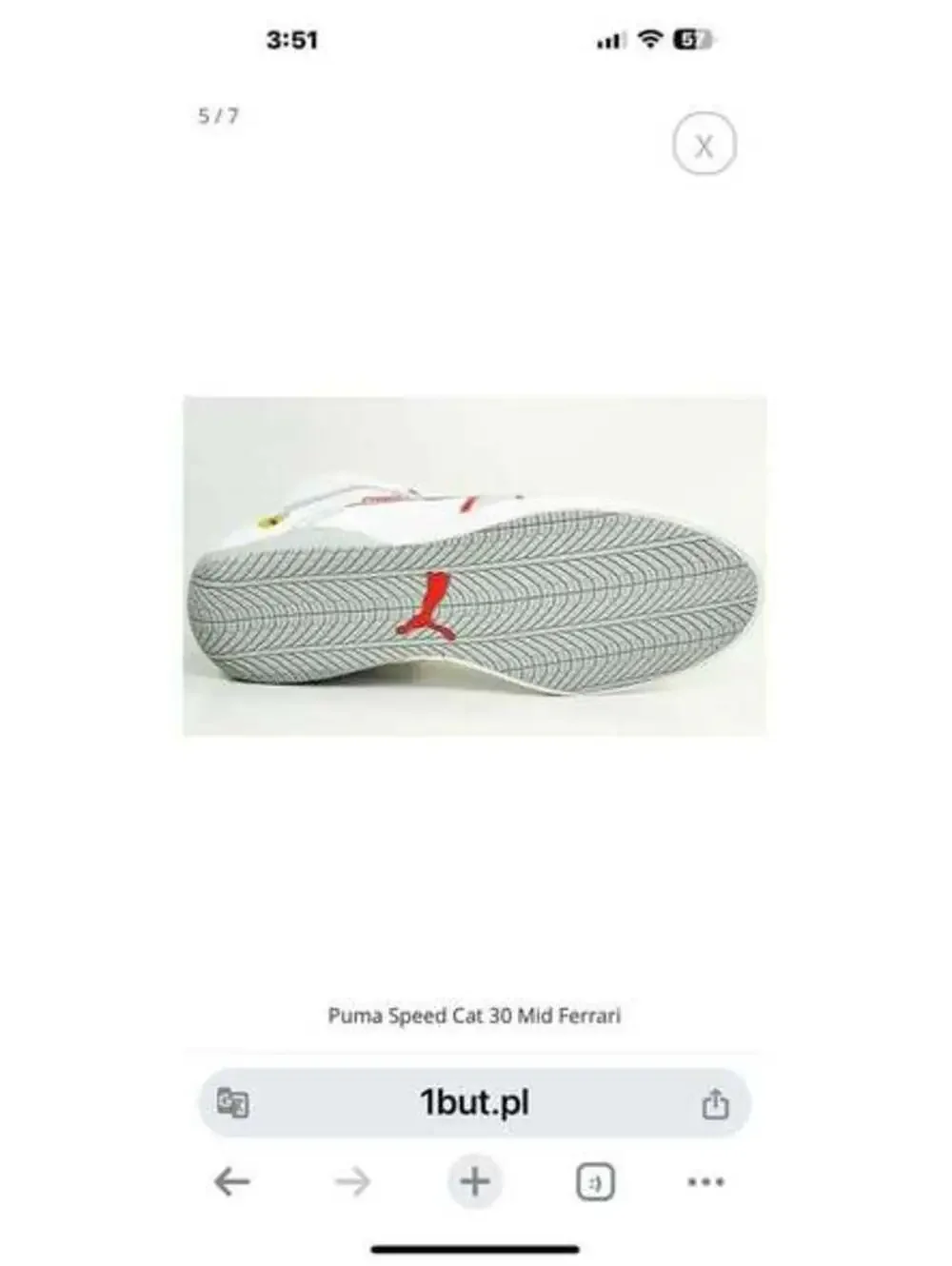 Puma Ferrari high top speed cats sneakers